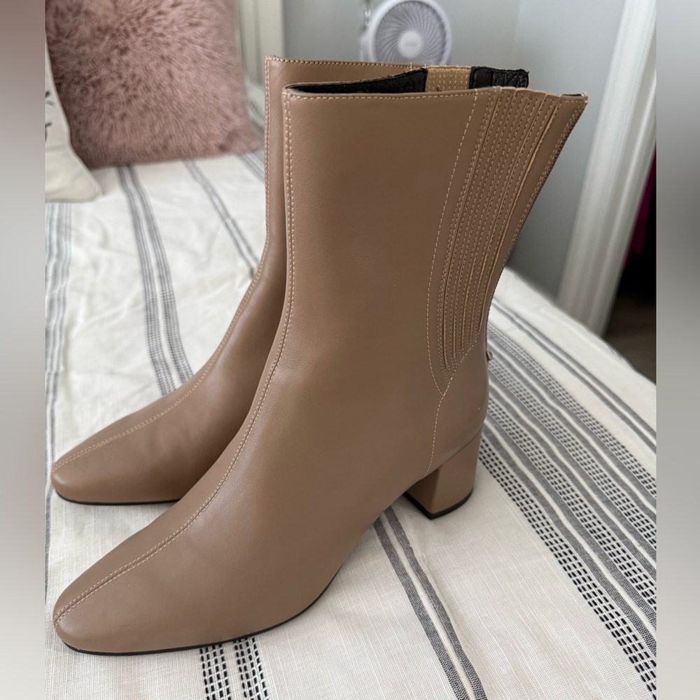 Lola Cruz leather booties. NEW NEVER USED!
